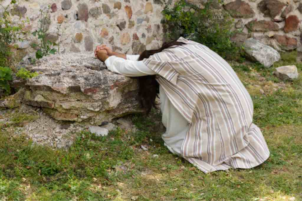 jesus resant a getsemani